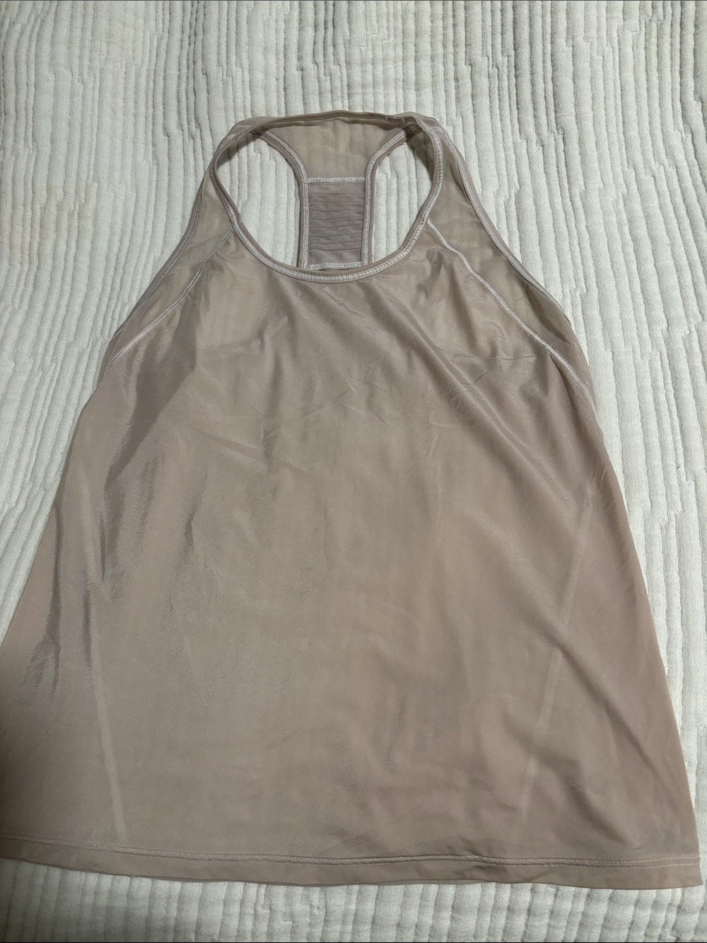 lululemon athletica Neutral Racerback mesh Workout Tank